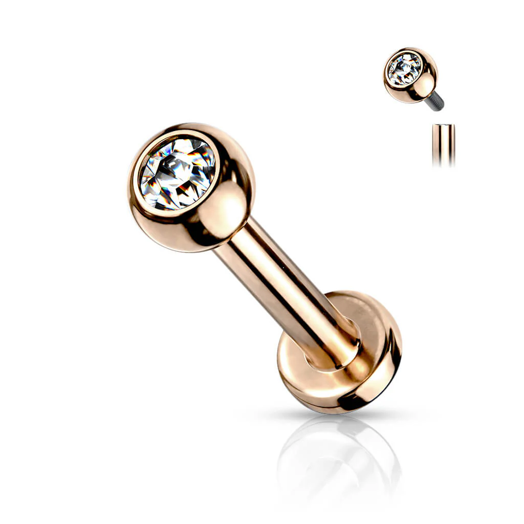 Titan Labret Kugel Zirkonia PVD Innengewinde - Image 6
