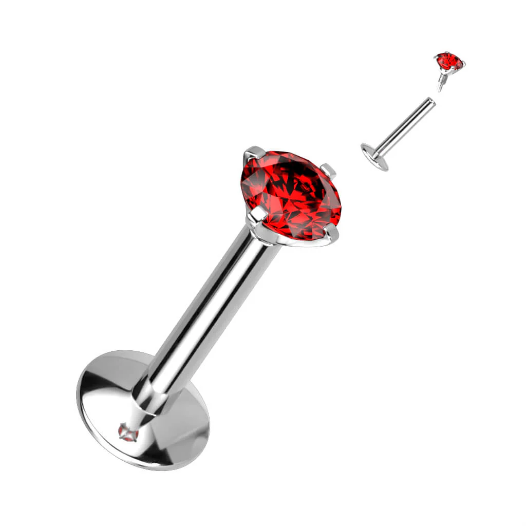 Titan Labret Zirkonia Innengewinde - Image 10