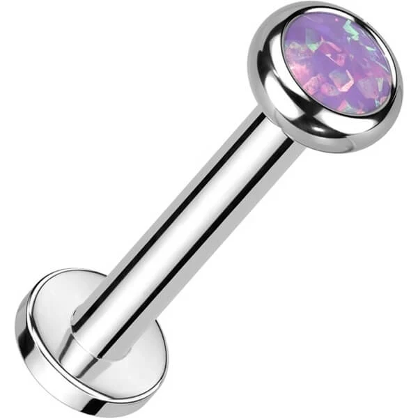Titan Labret Zirkonia Opal Innengewinde - Image 14