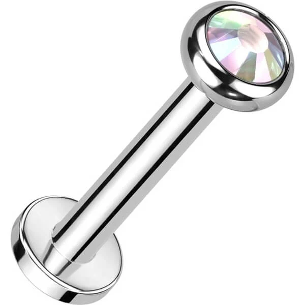 Titan Labret Zirkonia Opal Innengewinde - Image 2