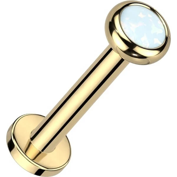 Titan Labret Zirkonia Opal Innengewinde - Image 4