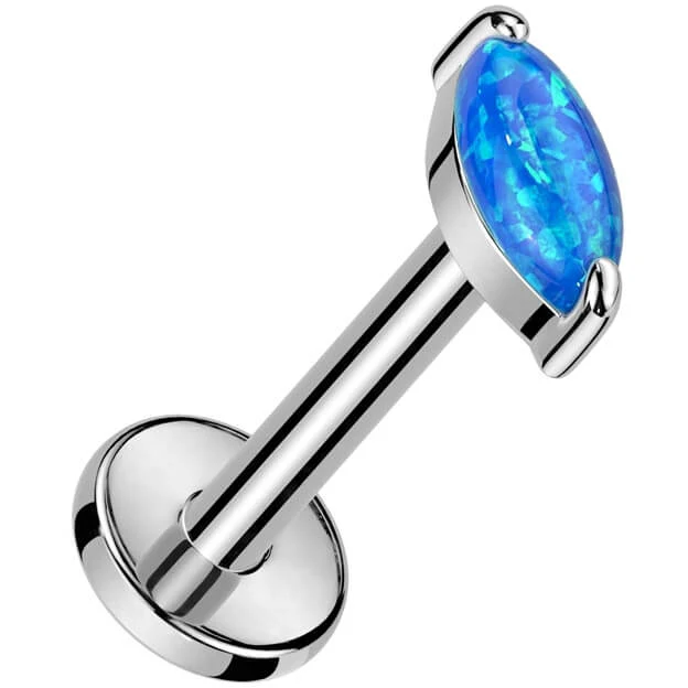 Titan Labret Marquise Schliff Opal Innengewinde - Image 3