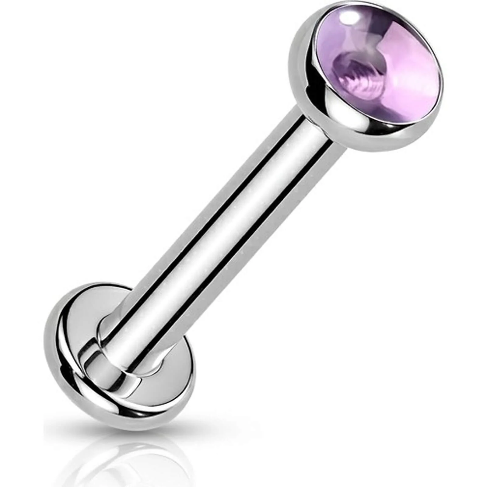 Titan Labret Naturstein Innengewinde