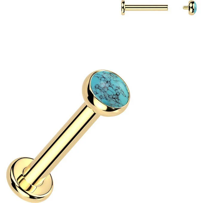 Titan Labret Naturstein Innengewinde - Image 6