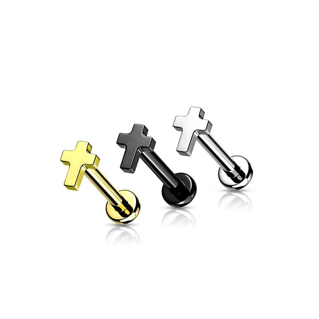 Titan Labret Kreuz Flach Innengewinde - Image 4
