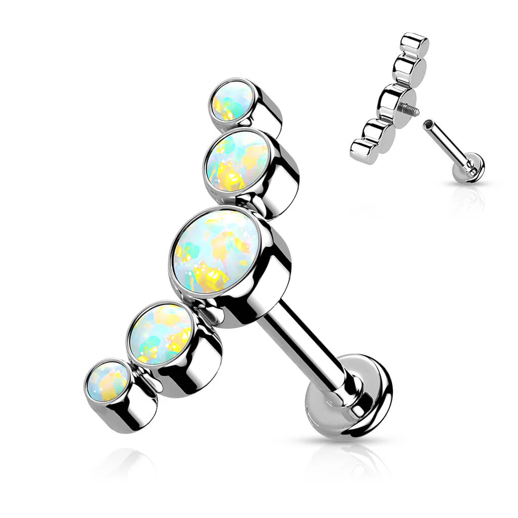 Titan Labret 5 Opal Silber Innengewinde - Image 4