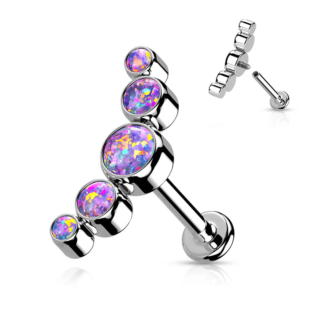 Titan Labret 5 Opal Silber Innengewinde - Image 7