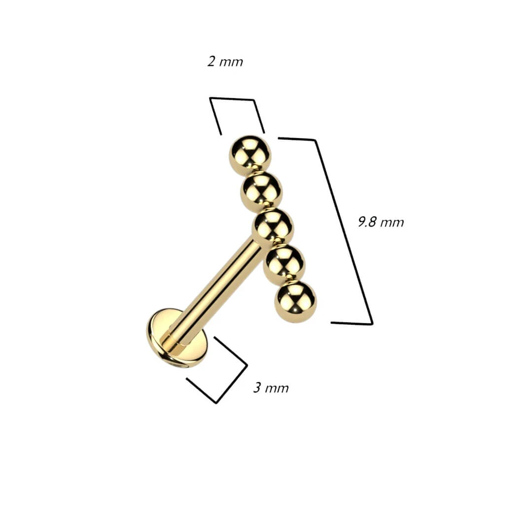 Titan Labret Kugel Kette Innengewinde - Image 3