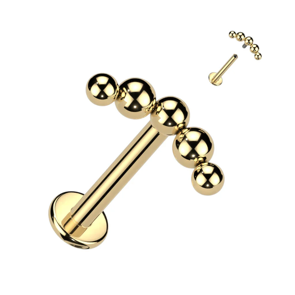 Titan Labret Halbkreis Kugeln Innengewinde - Image 2
