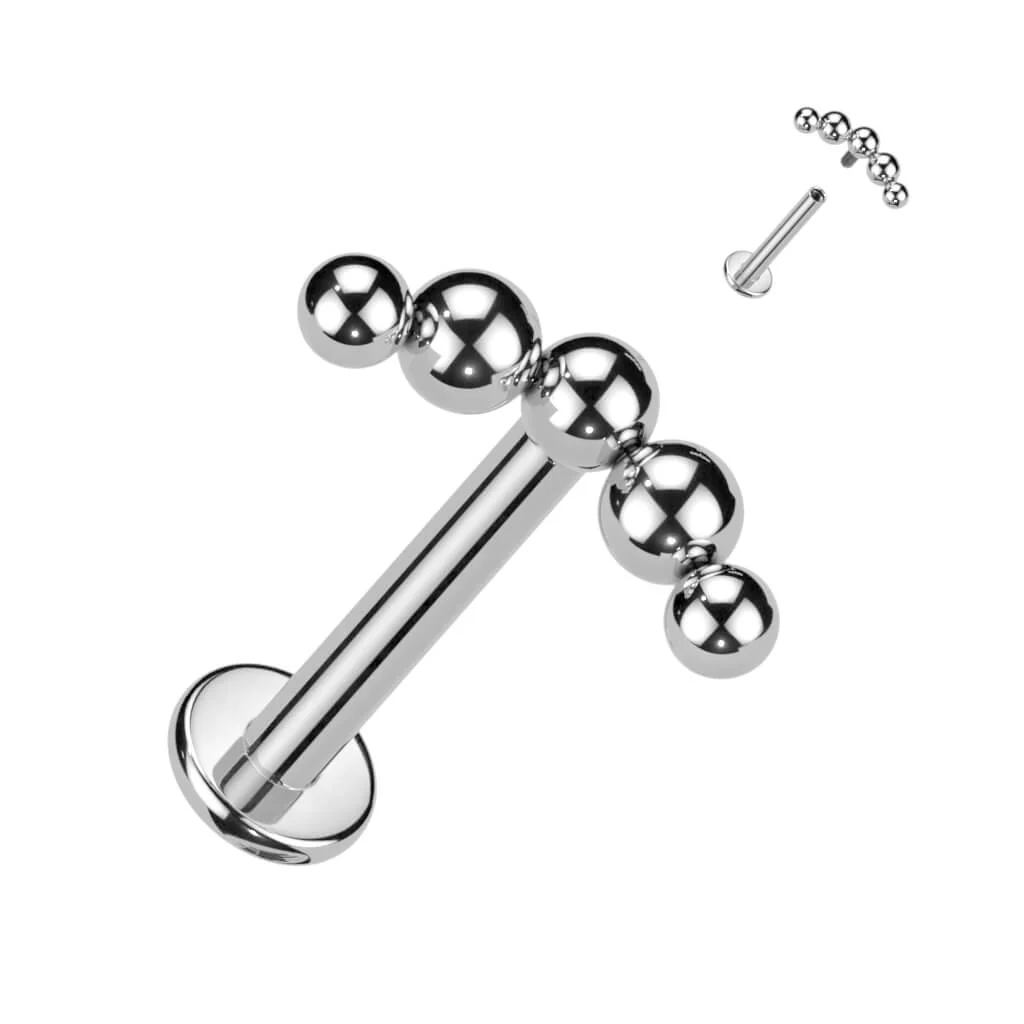 Titan Labret Halbkreis Kugeln Innengewinde - Image 3