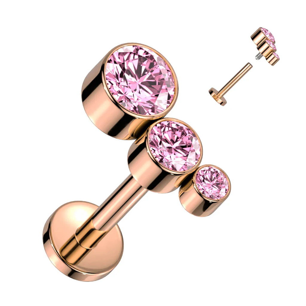 Titan Labret 3 Zirkonia Innengewinde - Image 8