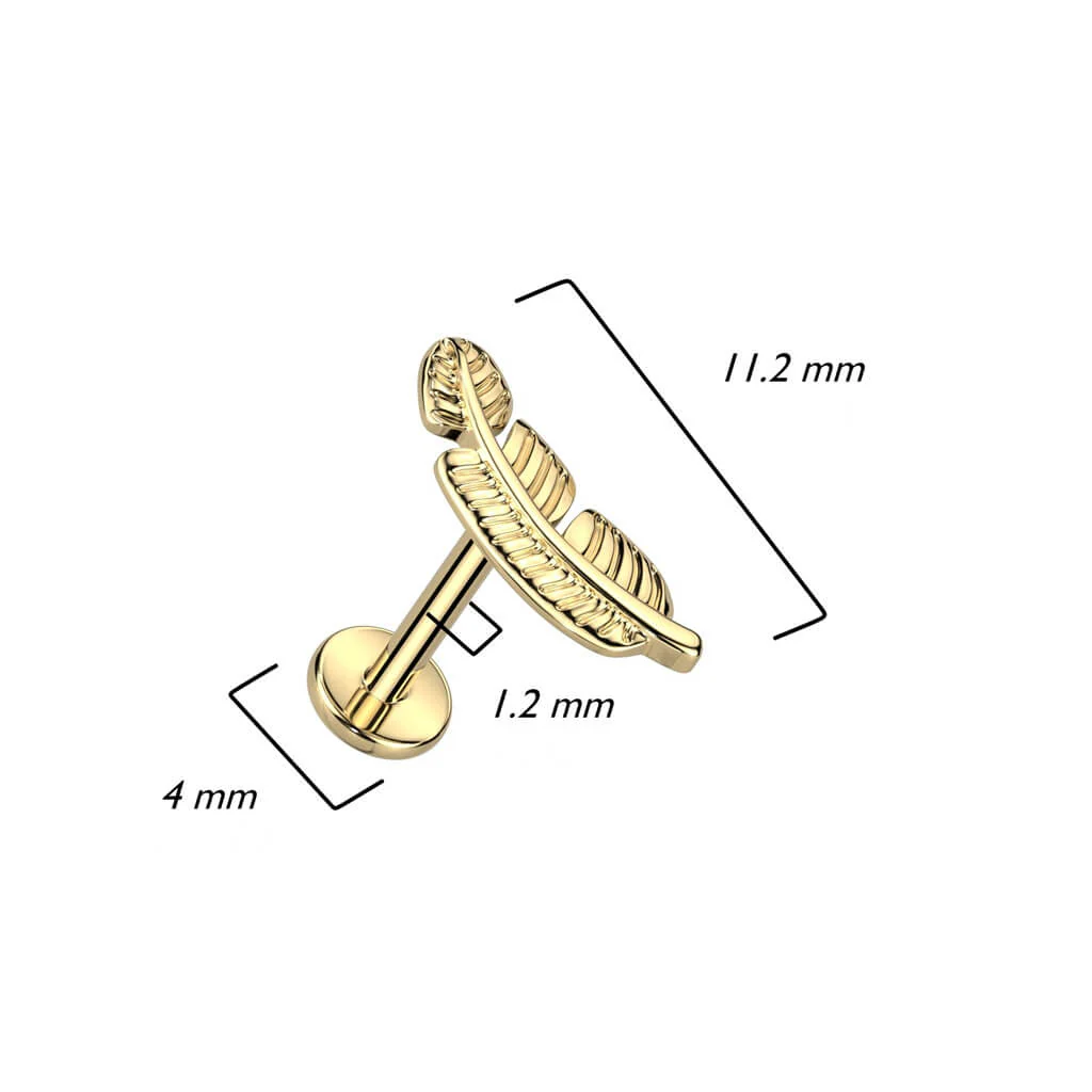 Titan Labret Feder Innengewinde - Image 4