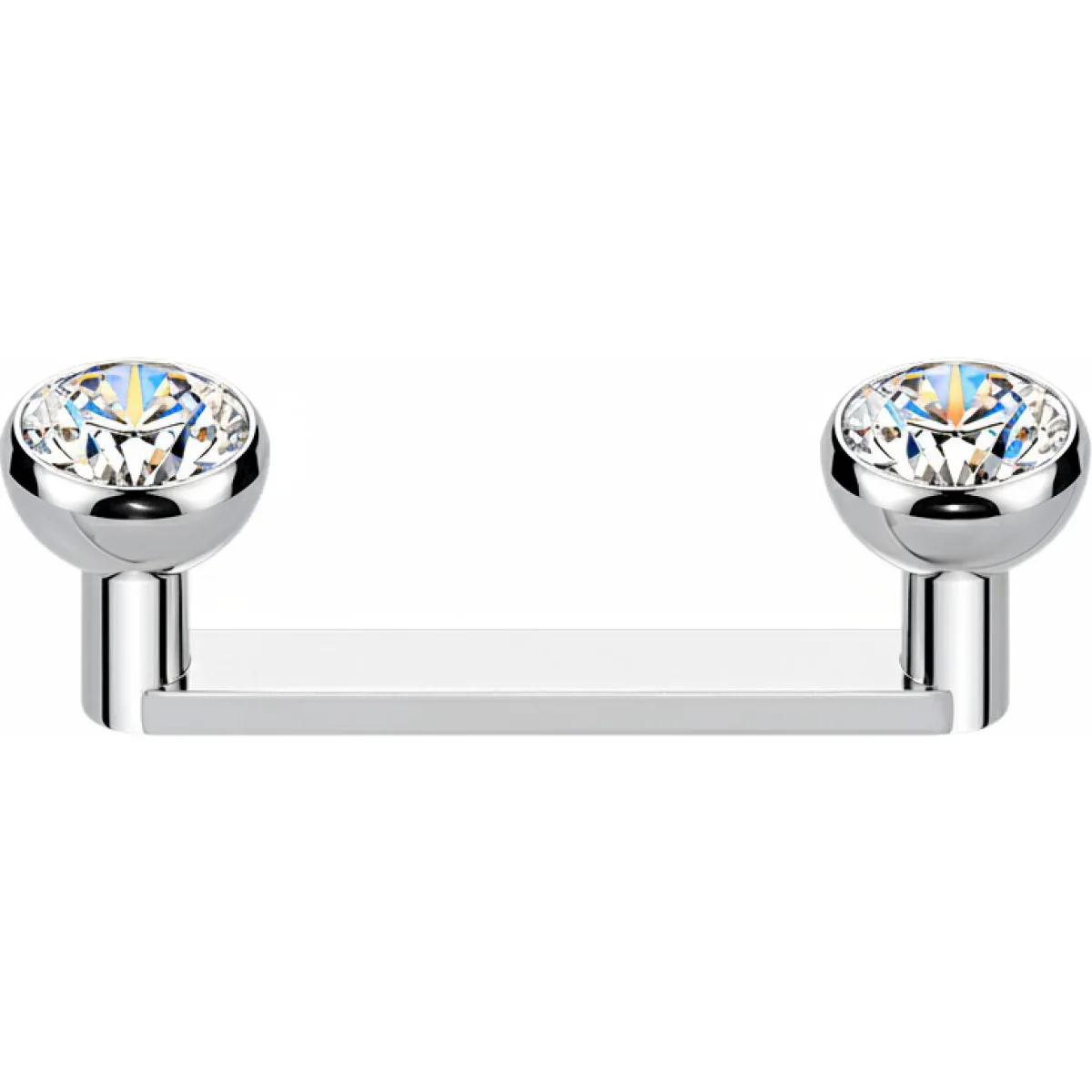 Titan Surface Barbell Zirkonia Zargenfassung Innengewinde