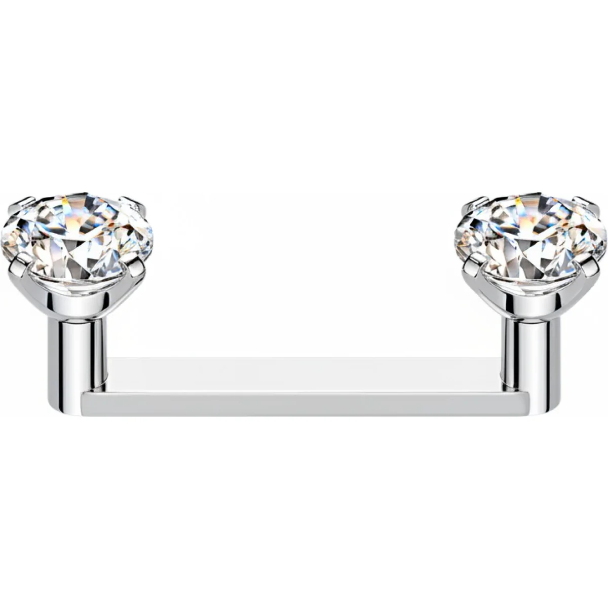 Titan Surface Barbell Zirkonia Krappfassung Innengewinde
