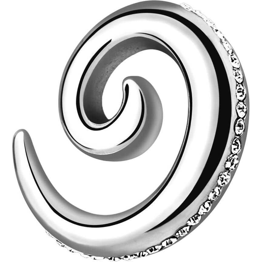 Spirale Zirkonia Silber