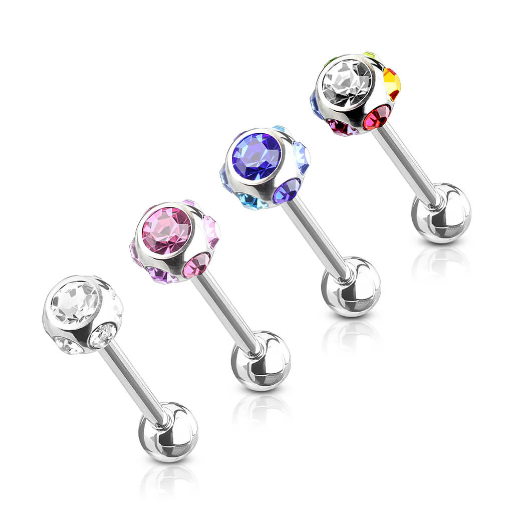 Barbell Kugel Zirkonia, 4 Stück - Image 2