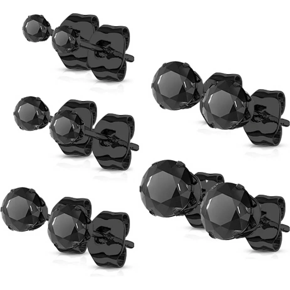 Zirkonia Silber 5 Paar, 5 Paar - Image 4