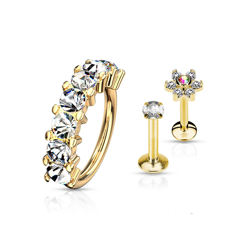 Barbell Set Labret Bendable Ring, 3 Stück - Image 4
