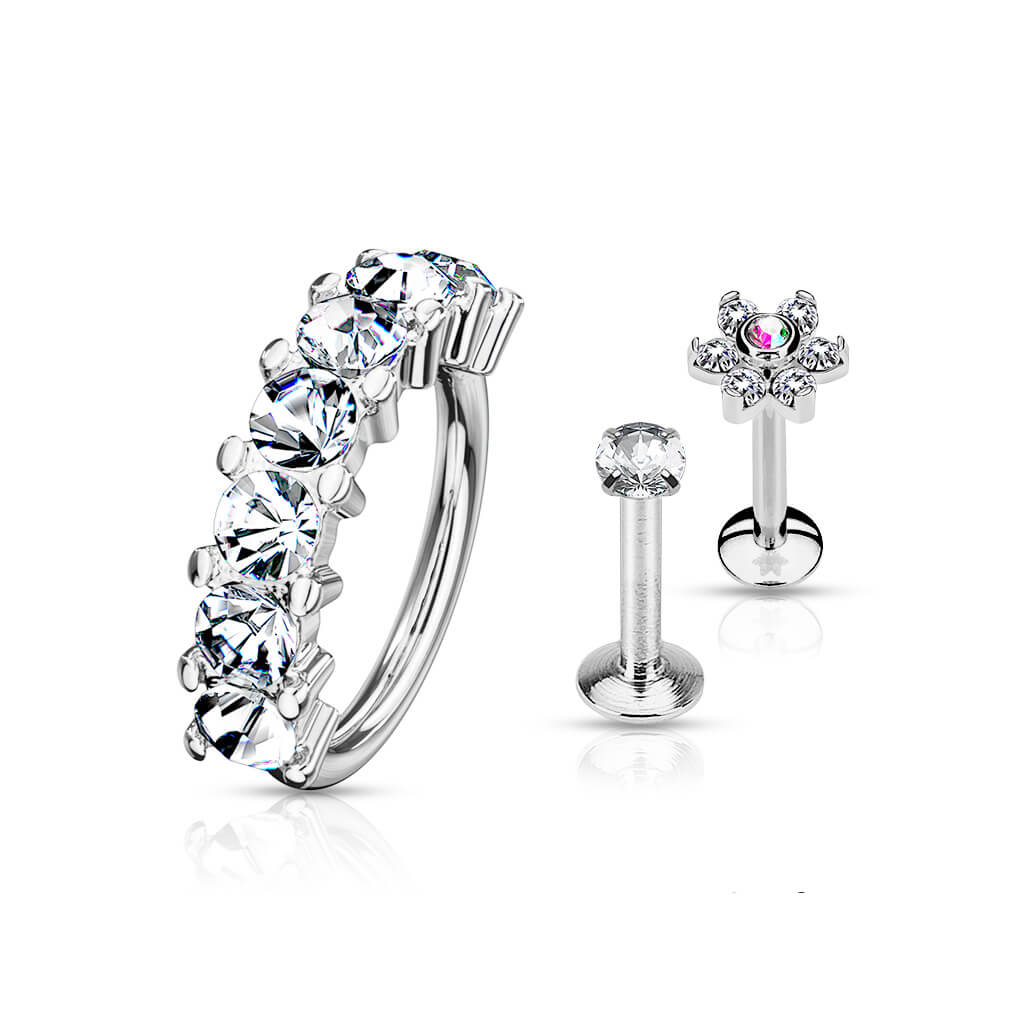 Barbell Set Labret Bendable Ring, 3 Stück - Image 6