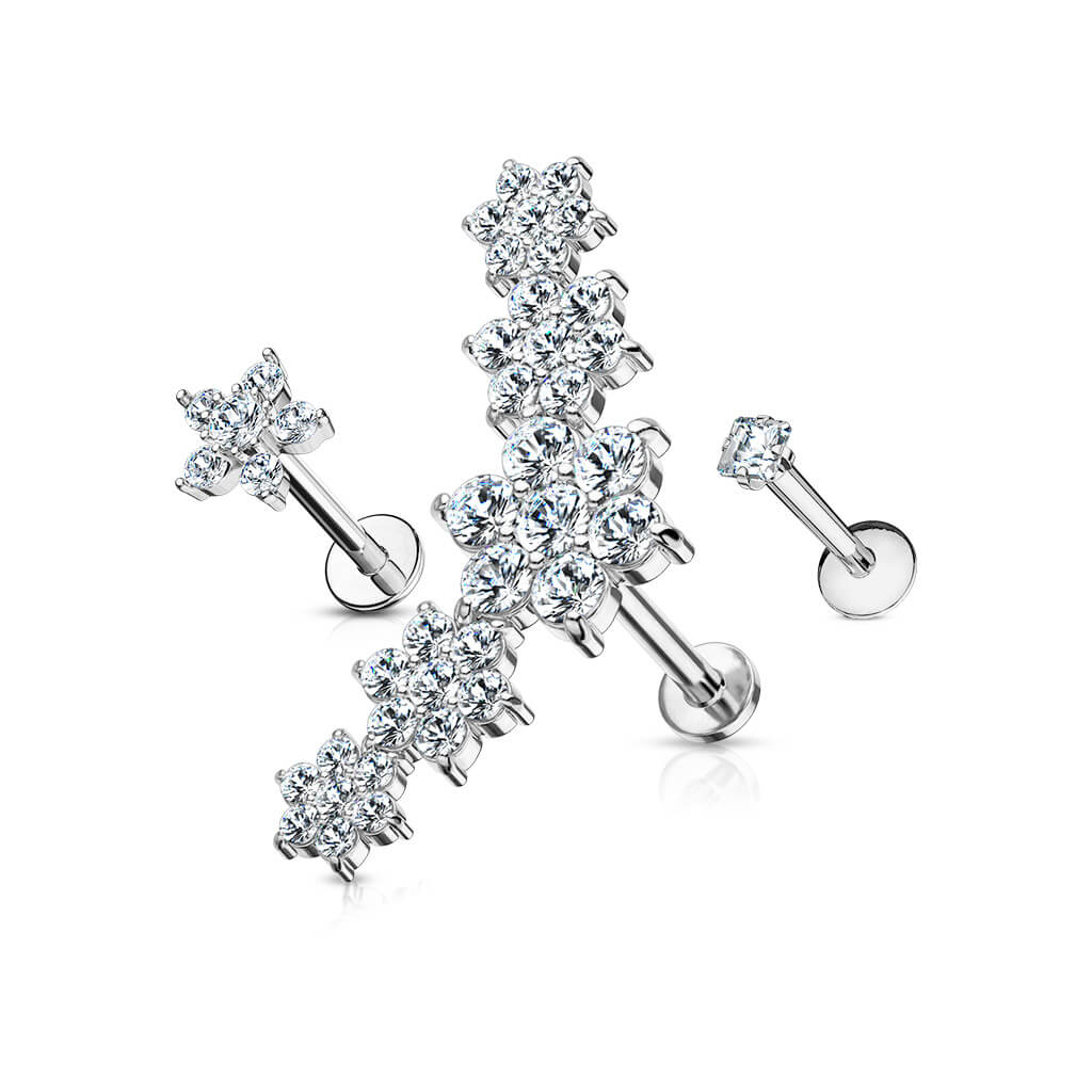 Labret Set Zirkonia, 3 Stück - Image 6