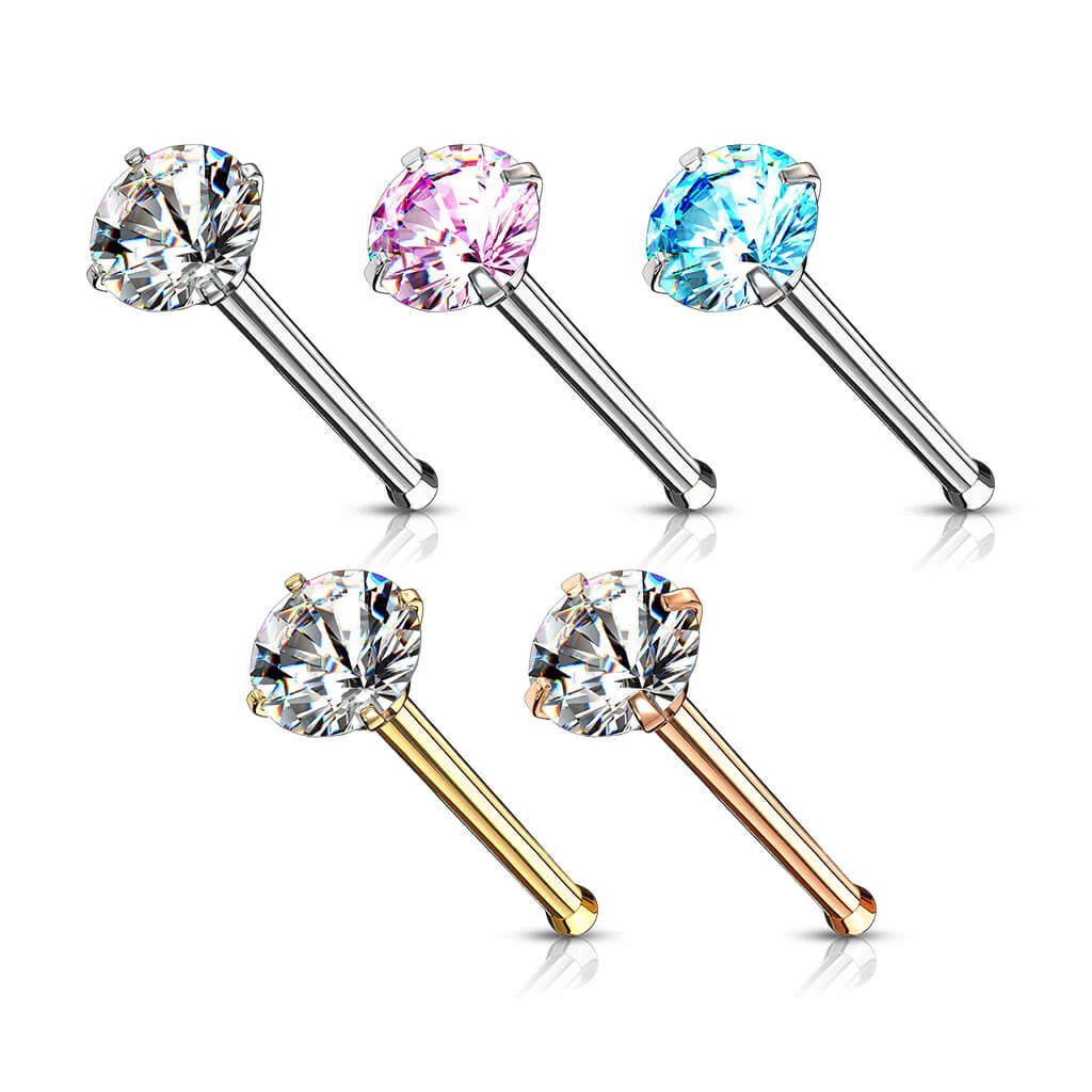 Nasenstecker Zirkonia Rund, 5 Stück - Image 2