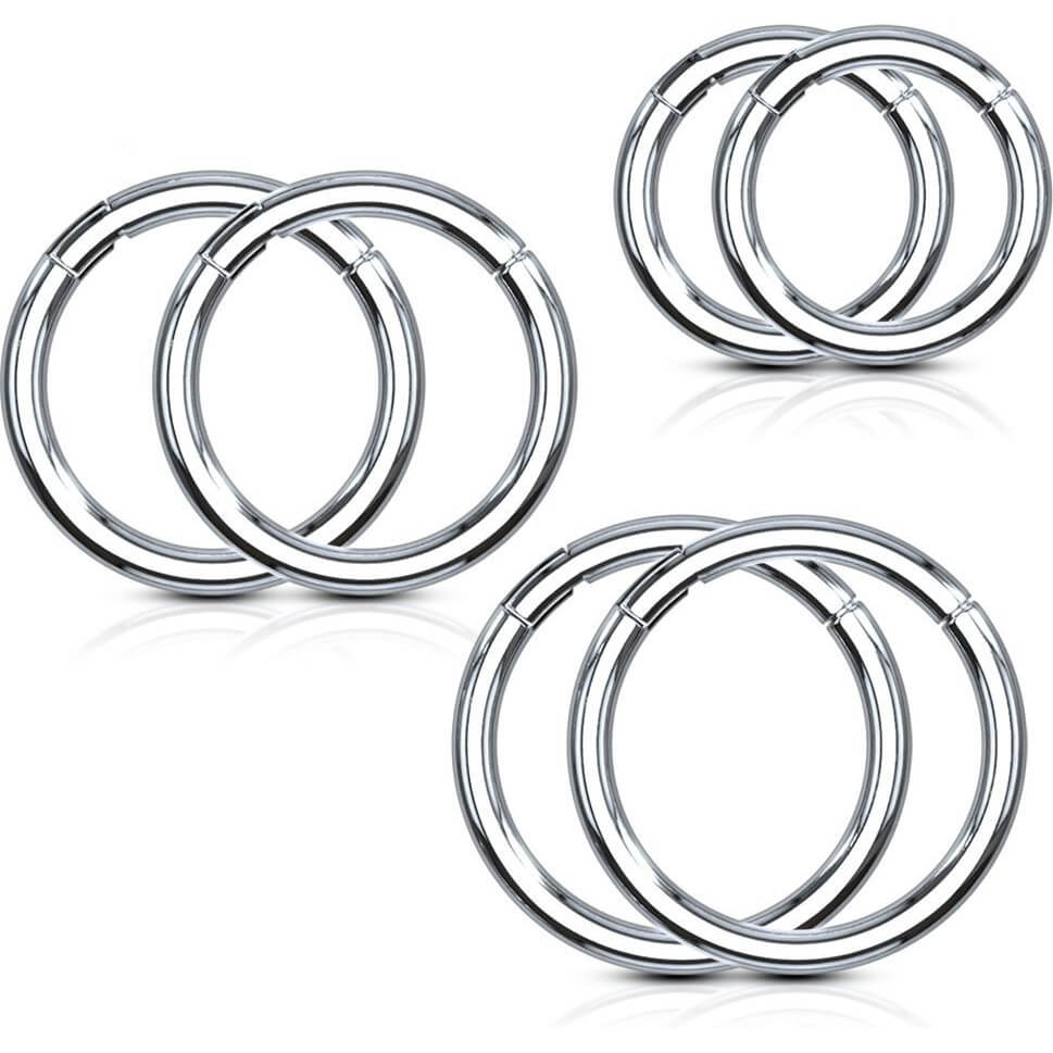 Ring Silber Clicker, 3 Paar