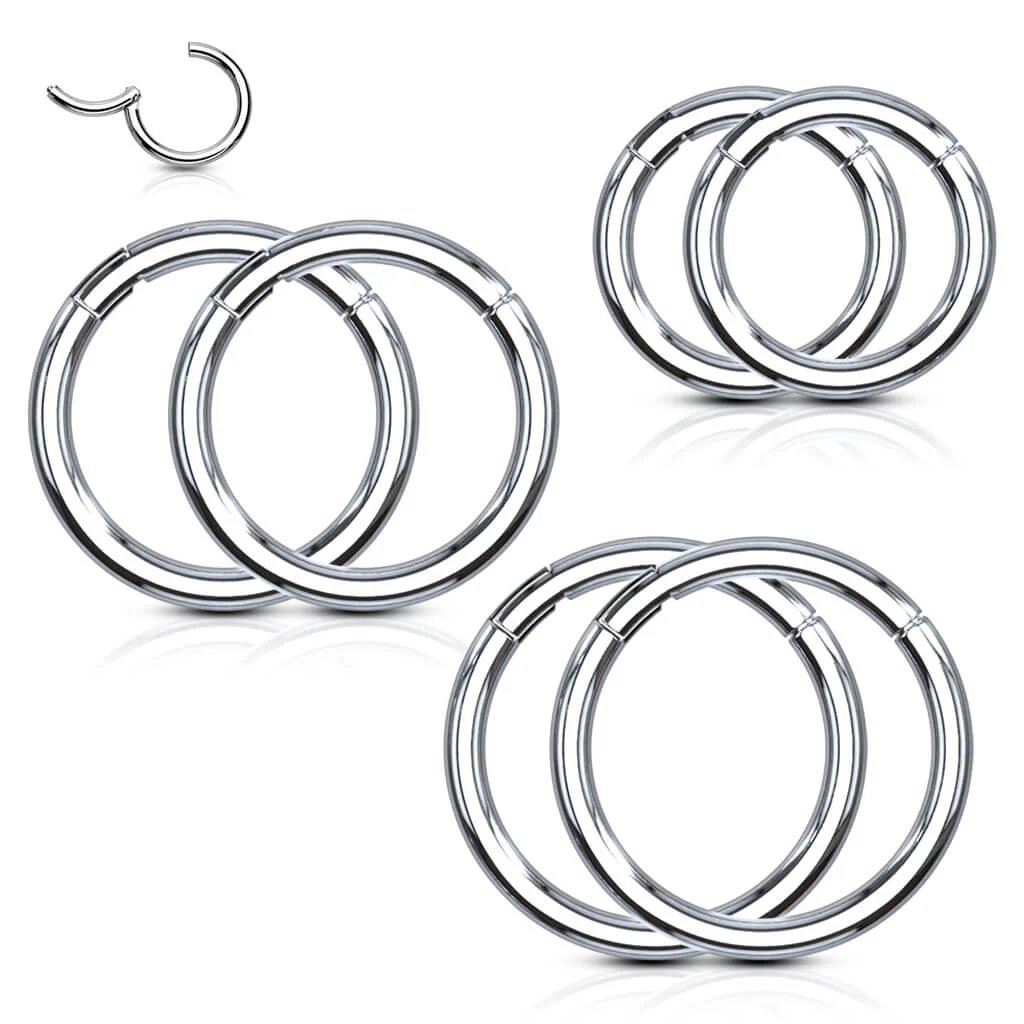 Ring Silber Clicker, 3 Paar - Image 6