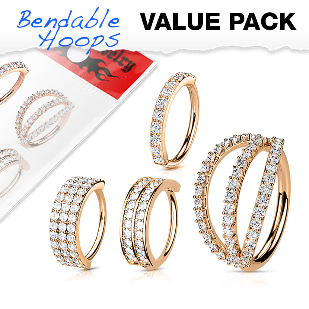 Ring Set Zirkonia Biegbar, 4 Stück - Image 3