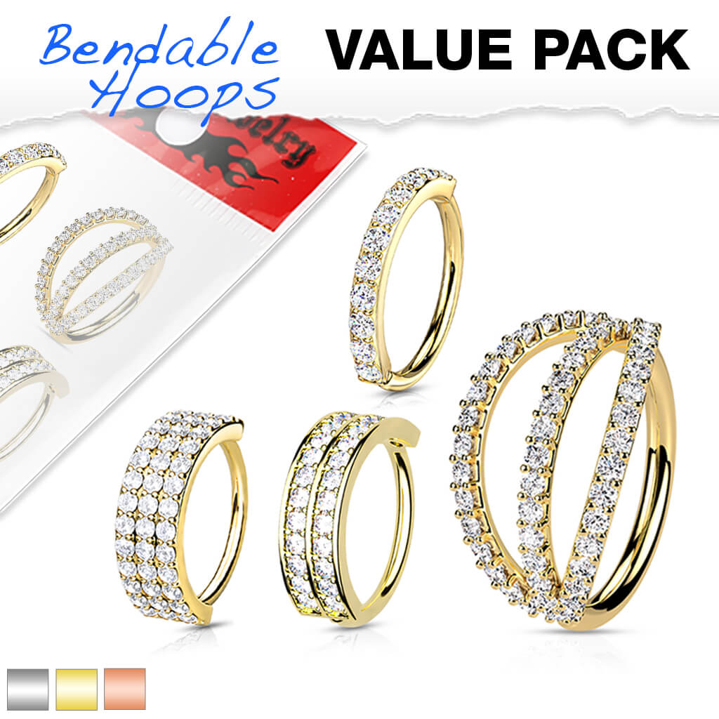 Ring Set Zirkonia Biegbar, 4 Stück - Image 4