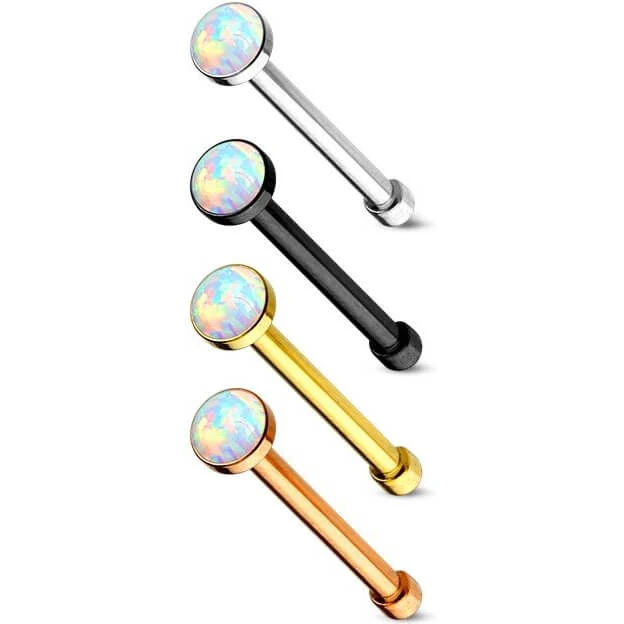 Nasenstecker Opal PVD, 4 Stück