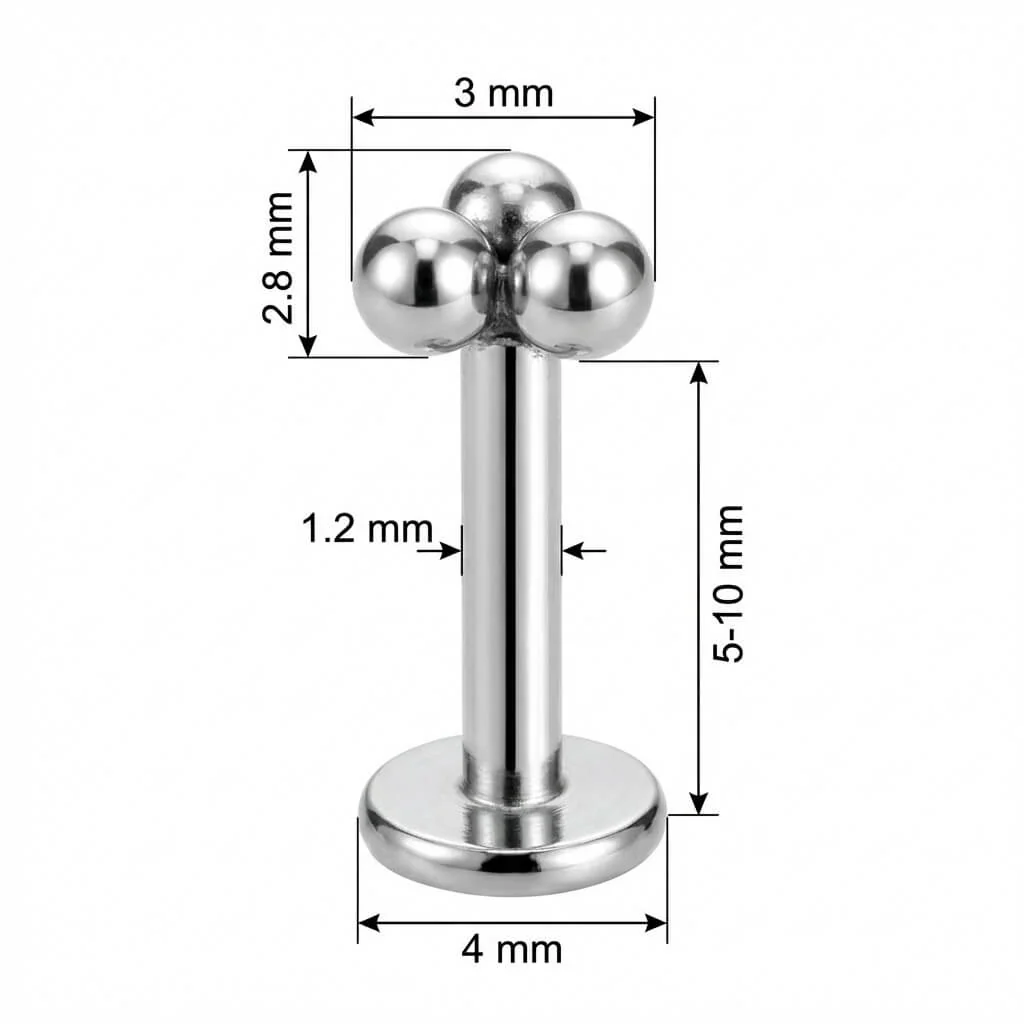 Titan Labret Trinity Kugel Cluster Aufsatz Innengewinde - Image 2