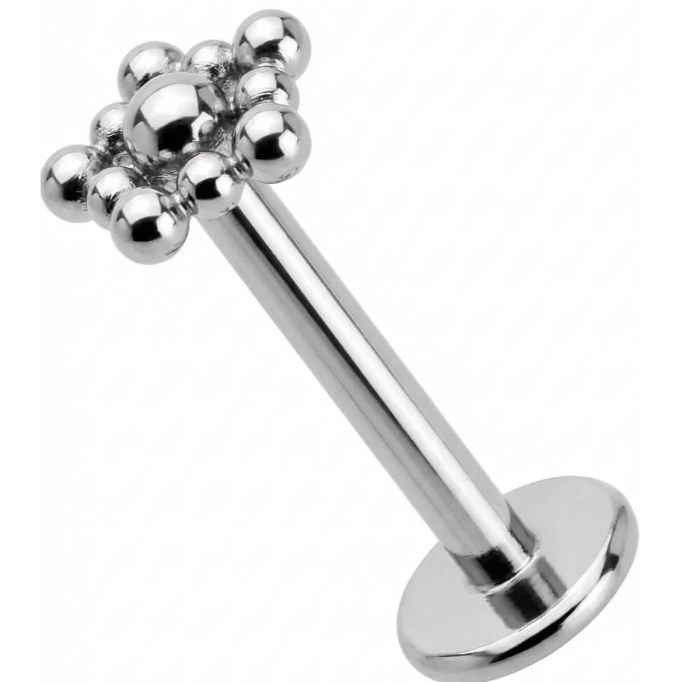 Titan Labret Rhombus Kugel Cluster Aufsatz Innengewinde