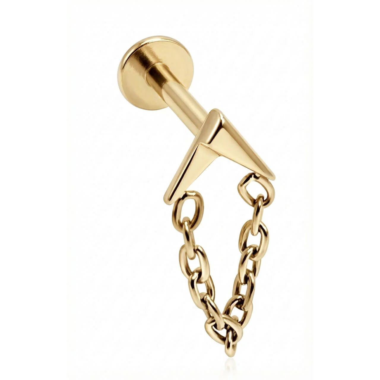 Titan Labret V-Form Mit Hängender Kette Innengewinde - Image 3