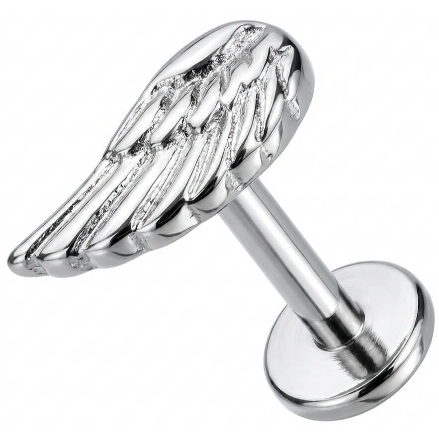 Titan Labret Detaillierter Engelsflügel Aufsatz Innengewinde