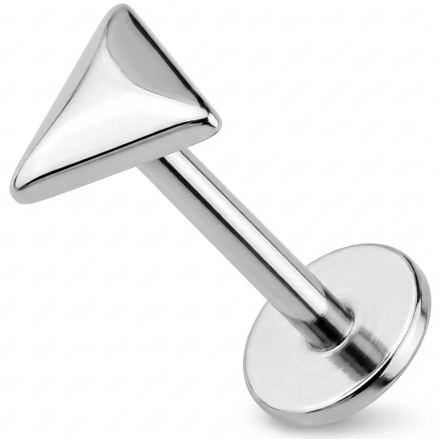 Titan Labret Abgerundetes Dreieck Design Innengewinde